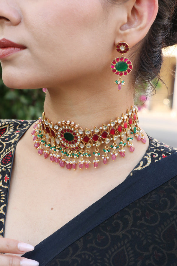 Regal Kundan Elegance in 925 Silver