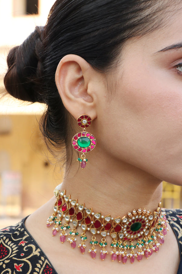 Regal Kundan Elegance in 925 Silver