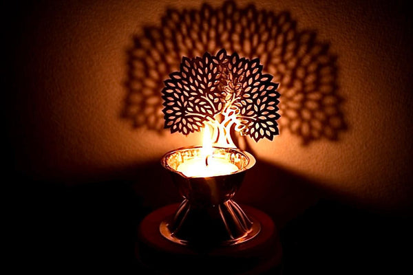 Illuminate spaces. Create lasting memories. 925 Silver Tree of Life Shadow Lamp