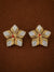 Silver Gold Plated Hibiscus Single Layer Flower