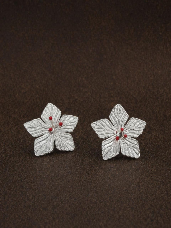 Silver Hibiscus Single Layer Flower