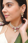 Radiant Lotus Moissanite Set in 925 Silver