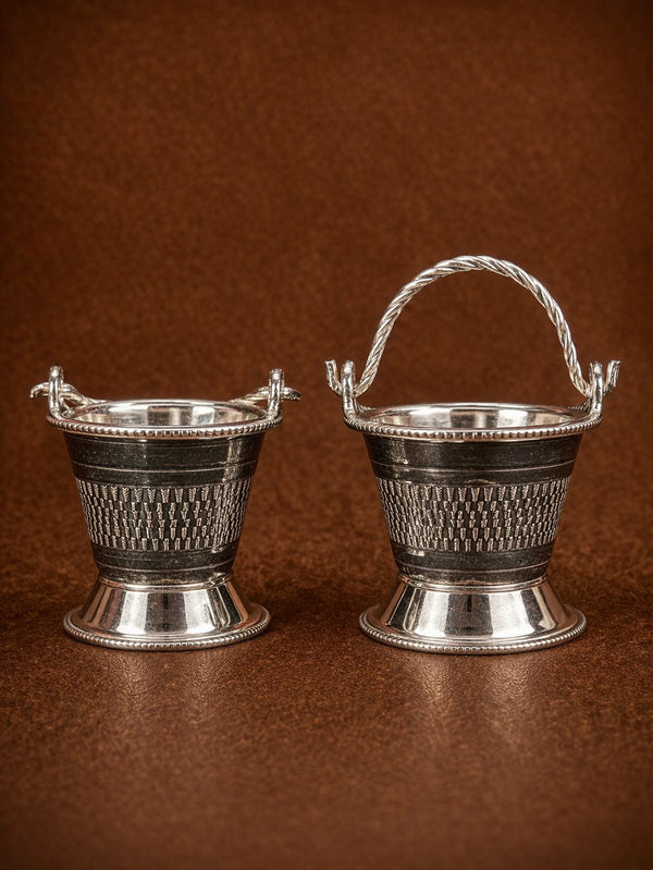 Silver Prasad Bucket
