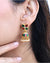 Hallmark 925 Silver Gold-Plated Kundan Jhumka Earrings with Pearl Drops