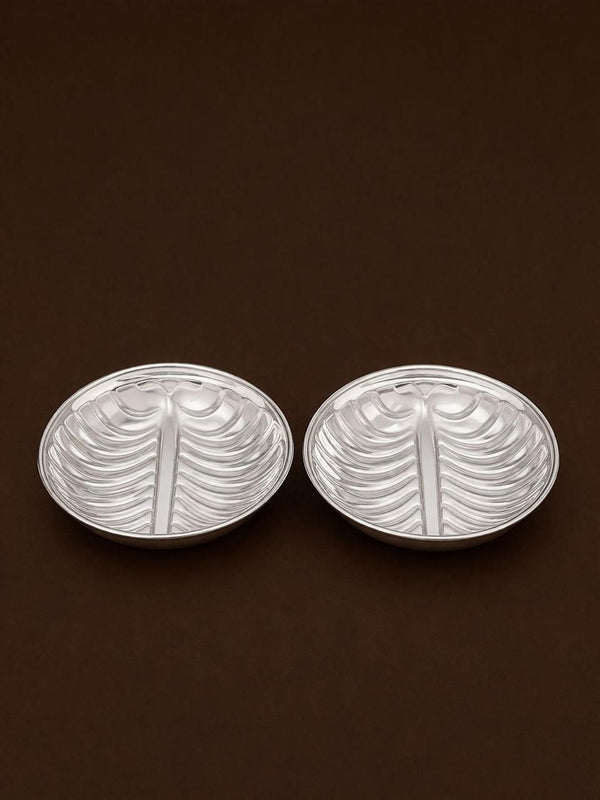 Silver Mini Prasad Plate