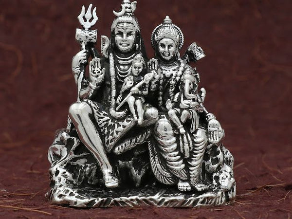 925 Silver Shiv Parivar Idol – A Symbol of Divine Harmony