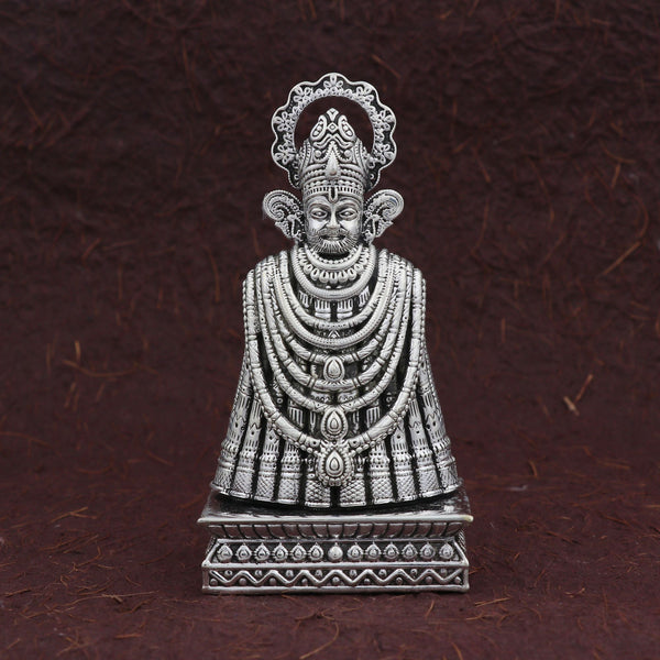 925 Silver Khatu Shyamji Idol – Symbol of Faith, Strength & Miracles