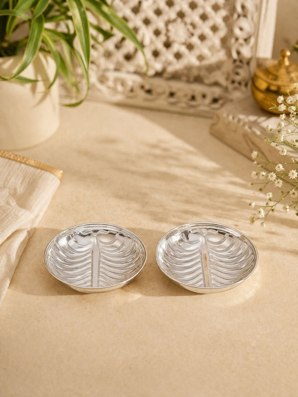 Silver Mini Prasad Plate