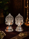 Silver Gajalakshmi Lamp