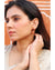 Hallmark 925 Silver Gold-Plated Kundan Floral Earrings with Coral Drop