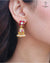 Hallmark 925 Silver Gold-Plated Kundan Jhumka Earrings with Pearl Drops